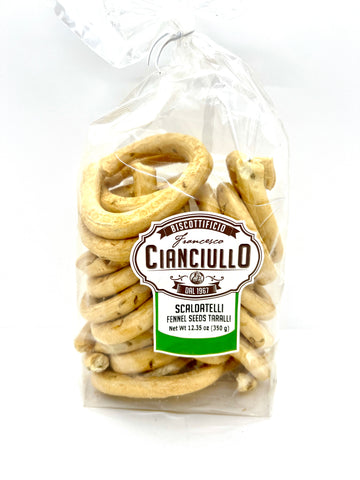 Cianciullo Scaldatelli Round Fennel Seed Taralli, 350g