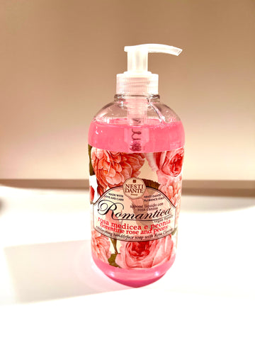 Nesti Dante Liquid Soap - Romantica Florentine Rose and Peony, 500ml
