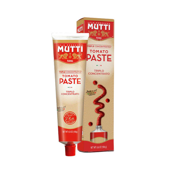 Mutti Triple Concentrated Tomato Paste, 185g/6.5oz. Mia Emilia Authentic Italian Specialties