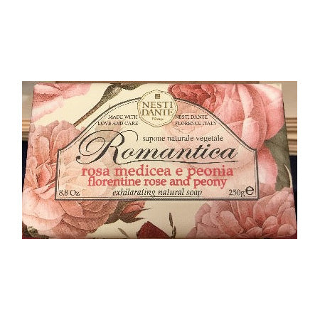 Nesti Dante Bar Soap - Romantica Florentine Rose & Peony, 250g