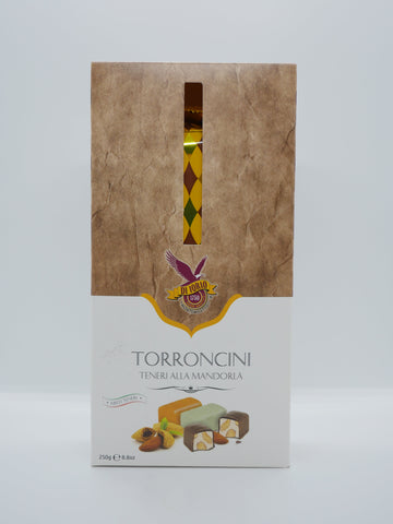 Torroncini Mixed Torrone - Dark Chocolate, Lemon, & Orange, Individually Wrapped