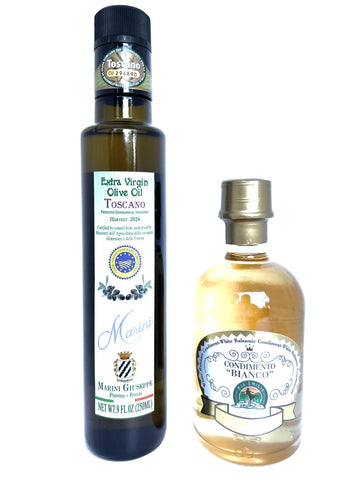 White Balsamic and Extra Virgin Olive Oil Combo