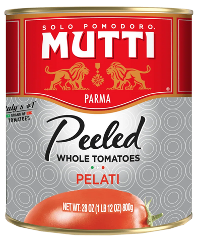 Mutti Pelati Whole Peeled Tomatoes, 800g/28oz.
