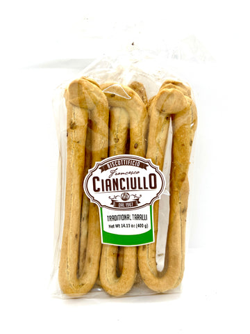 Cianciullo Fennel Seed Traditional Taralli, 400g