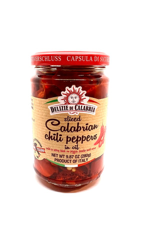 Sliced Calabrian Chili Peppers in Oil, 280g